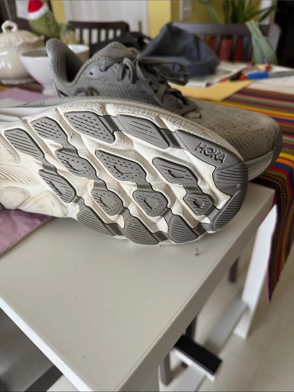 MENS HOKA GRAY SNEAKERS
